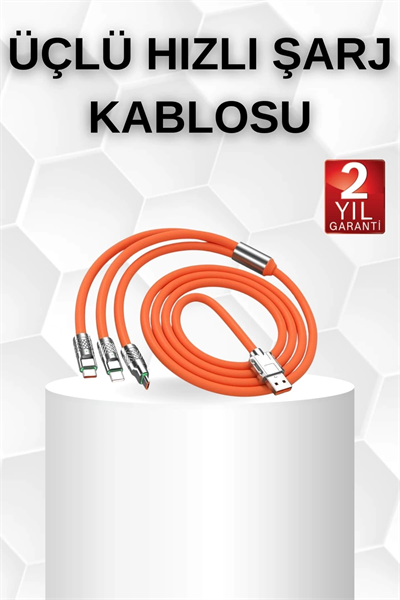 Android ve İOS Uyumlu 180 Derece Type-c Şarj Kablosu
