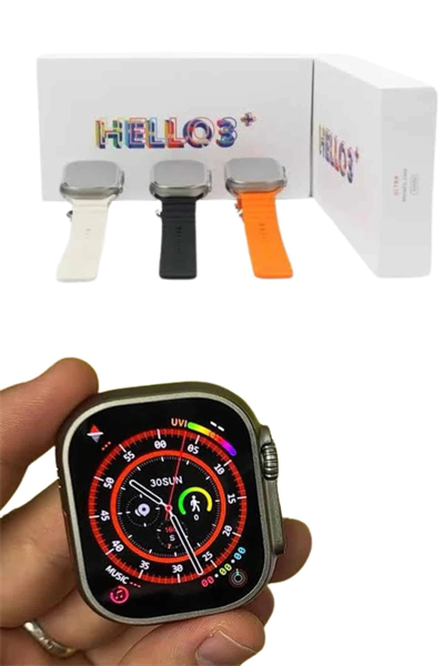 Android ve İOS Uyumlu Uyku ve Sağlık Takibi Yapabilen 3 Kordonlu Akıllı Saat