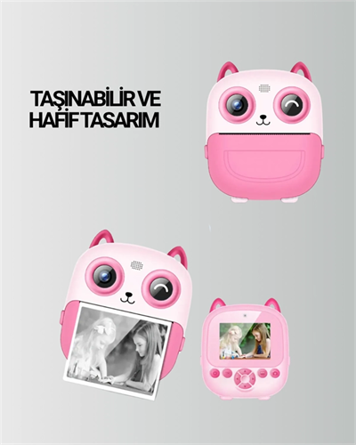 Anında Yazdıran Kamera – Çocuklara Uygun, Hafif ve Renkli