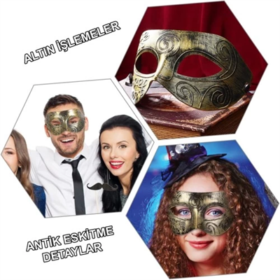 Antik Tarz Balo Maskesi