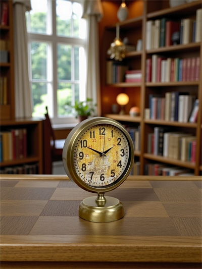 Antique Touch 25x20 Eskitme Metal Masa Saati