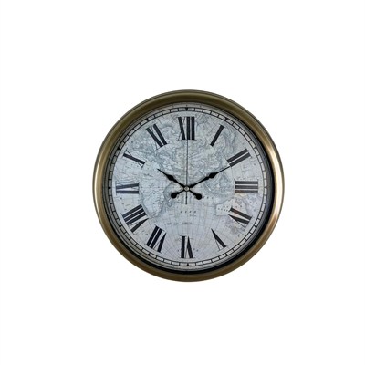 Antique World 40 Cm Eskitme Metal Duvar Saati