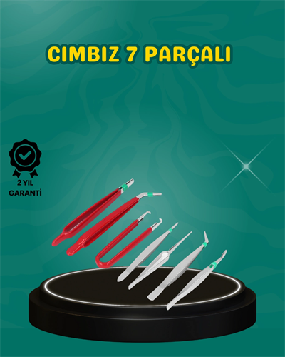 Antistatik 7’li Hassas Cımbız Takımı Manyetik Olmayan Uçlu