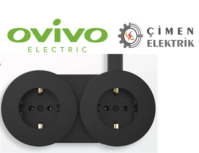 Antrasit İikili Topraklı Priz Sıva Üstü