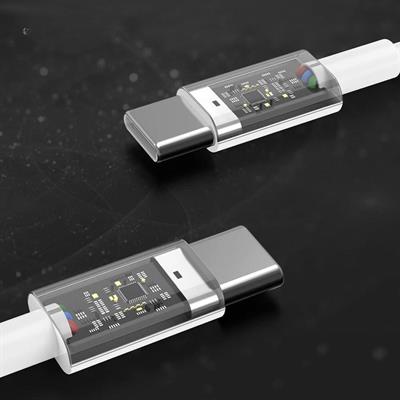 Apple 15/15 Pro Type-C to Type-C Hasır Örgü Hızlı Şarj Kablosu (1m) (3936)