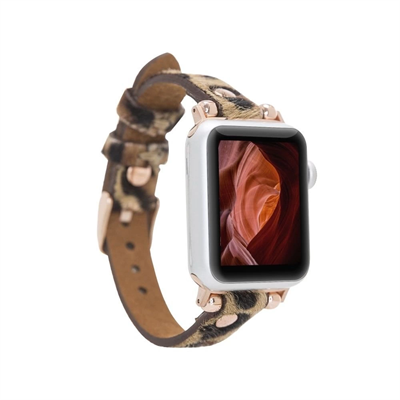 Apple Watch Uyumlu Deri Kordon 38-40-41mm RT LEO1N