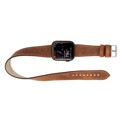 Apple Watch Uyumlu Deri Kordon 42-44-45mm NM3-AS1 Siyah
