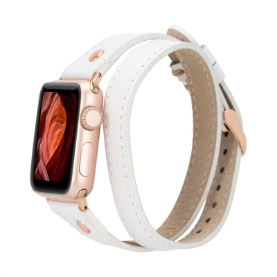 Apple Watch Uyumlu Deri Kordon 42-44-45mm Slim DTRG F3