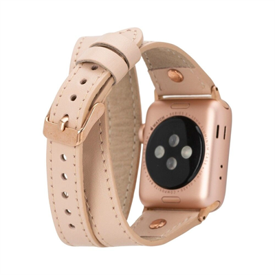 Apple Watch Uyumlu Deri Kordon 42-44-45mm Slim DT RT NU1
