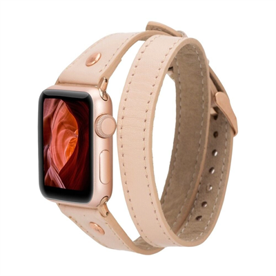Apple Watch Uyumlu Deri Kordon 42-44-45mm Slim DT RT NU1