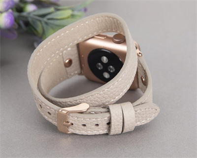 Apple Watch Uyumlu Deri Kordon 42-44-45mm Slim DTRT ERC3