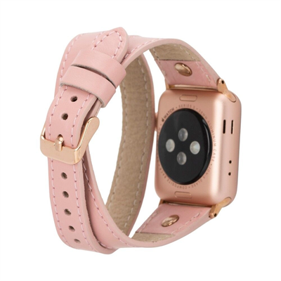 Apple Watch Uyumlu Deri Kordon 42-44-45mm Slim DTRG NU2