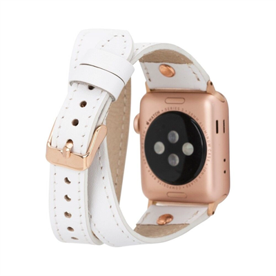 Apple Watch Uyumlu Deri Kordon 42-44-45mm Slim DTRG F3