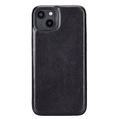 Apple iPhone 15 Plus Uyumlu Deri Arka Kapak ROCK RST1