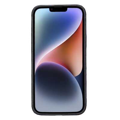 Apple iPhone 15 Plus Uyumlu Deri Arka Kapak ROCK RST1