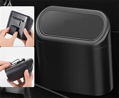 Araba Çöp Kutusu Kapaklı Organizer Siyah Bx40