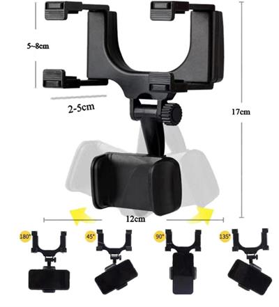 Araba Dikiz Aynasına Takılan Telefon Tutucu (3936)
