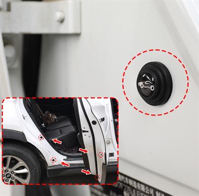 Araba Kapı Ses ve Darbe Emici Pad 10 Adet Siyah (3936)