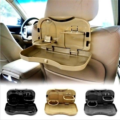 Araba Koltuk Arkası Katlanabilir Tepsi Siyah