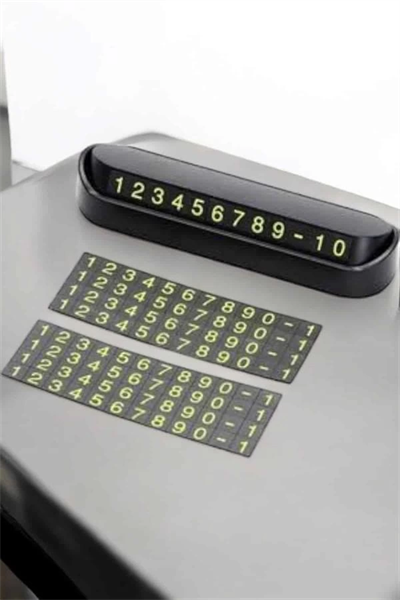 Araba Park Numaratörü Araç İçi Numaralık Değiştirilebilir Çevirmeli Mini