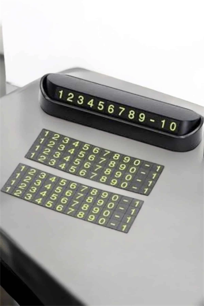 Araba Park Numaratörü Araç İçi Numaralık Değiştirilebilir Çevirmeli Mini