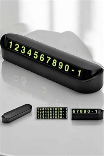 Araba Park Numaratörü Araç İçi Numaralık Değiştirilebilir Çevirmeli Mini