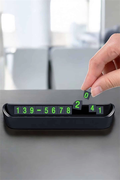 Araba Park Numaratörü Araç İçi Numaralık Değiştirilebilir Çevirmeli Mini