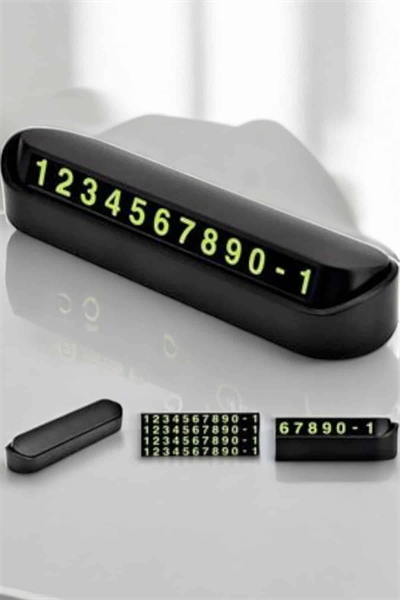 Araba Park Numaratörü Araç İçi Numaralık Değiştirilebilir Çevirmeli Mini