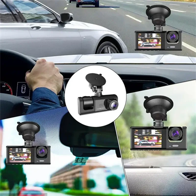 Araç Araba Kamerasi Black Box Traffic Recorder  3 Kameralı Bx40