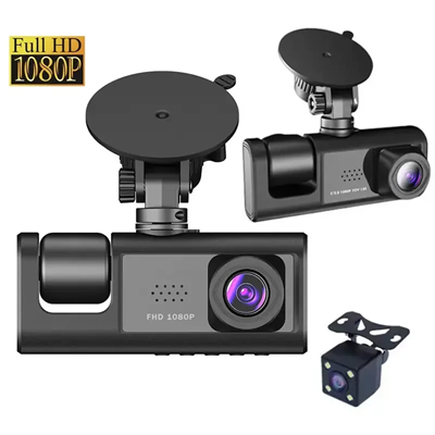 Araç Araba Kamerasi Black Box Traffic Recorder  3 Kameralı Bx40