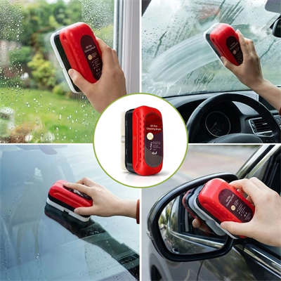 Araç Cam Buğu Önleyici Sünger – Ergonomik Tutacaklı Yan Ayna & İç Cam Yağ Filmi Temizleyici Bx40