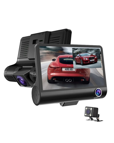 Araç DVR Kamera Çift Lensli 4 İnç Ekranlı G Sensörlü