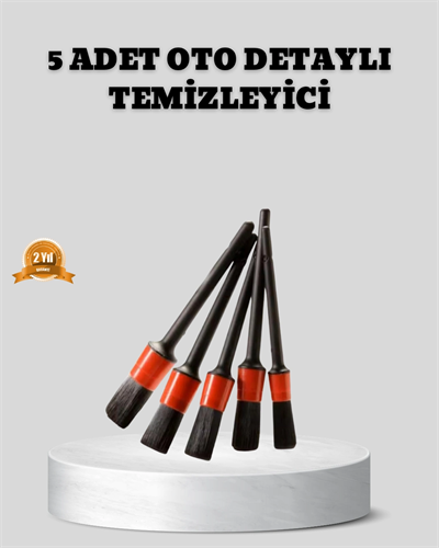 Araç Detay Temizlik Fırçası 5’li Set Çizmeyen Kıl Çok Yönlü Kullanım