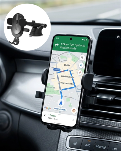 Araç Havalandırma Telefon Tutucu 360 Derece Döner Otomatik Kilitli Stand