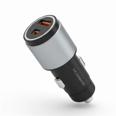 Araç İçi Çakmaklığa TakılanType-C ve USB Girişli 2 Portlu Hızlı Şarj Adaptörü