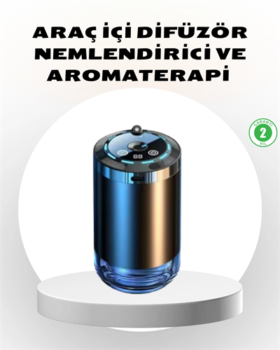 Araç İçi Difüzör Yıldız Projeksiyonlu ve Aromaterapi Özellikli