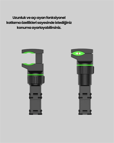 Araç İçi Dikiz Aynası Telefon Tutucu Katlanabilir ve Çok Fonksiyonlu