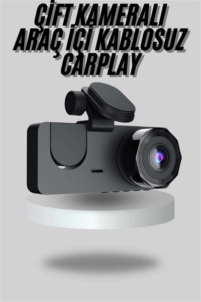 Araç İçi Dikiz Kamerası Sürüş Kaydedici 3 Lensli DVR Kamera