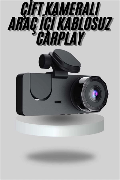 Araç İçi Dikiz Kamerası Sürüş Kaydedici 3 Lensli DVR Kamera