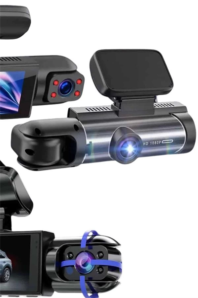 Araç İçi Full Hd Kamera Ön ve Arka Kameralı Ekranlı Araç Kamerası