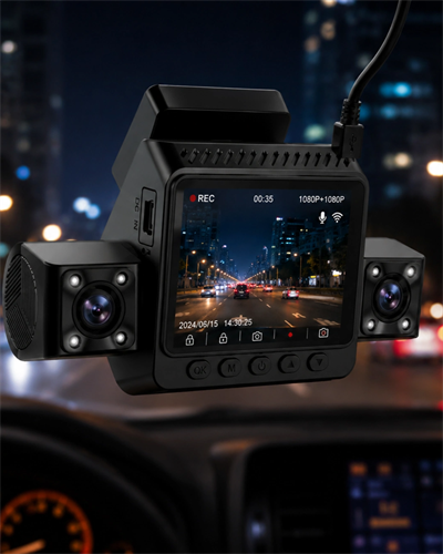Araç İçi Güvenlik Kamerası 4 Lensli Full HD Kayıt Destekli Sistem