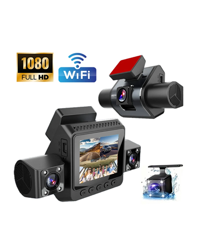Araç İçi Güvenlik Kamerası 4 Lensli Full HD Kayıt Destekli Sistem