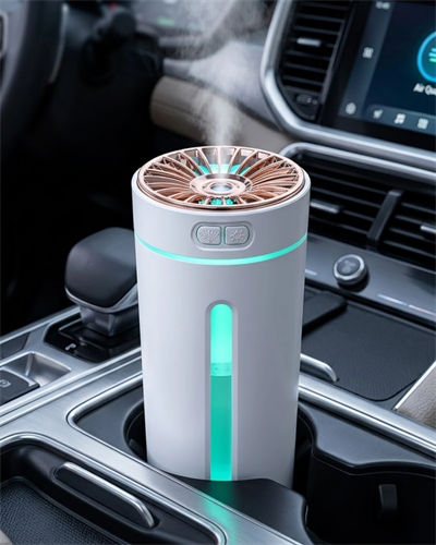 Araç İçi Hava Nemlendirici 5 Esans Hediyeli LED Işıklı USB Buhar Makinesi