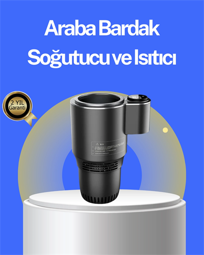 Araç İçi Isıtıcı Soğutucu Bardaklık 60°C Isıtma -4°C Soğutma