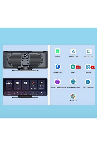 Araç İçi Kamera - Ekran Boyut (inç): 9.0 inç, Kamera Hafıza: 64 GB, Kamera Özellikleri: Çift Kamera