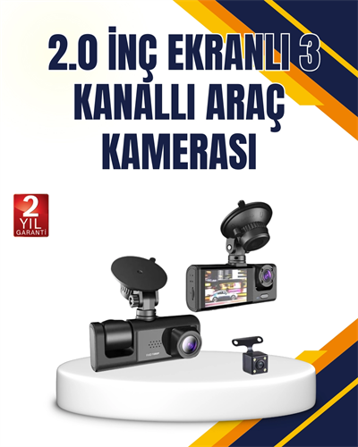 Araç İçi Kamera Seti | 170° Geniş Açı, Hareket Algılama ve Park Koruma