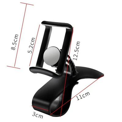 Araç İçi Konsola Takılan Döner Başlıklı Telefon Kıskacı Telefon Tutucu Bx40