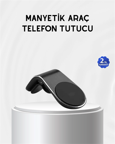 Araç İçi Manyetik Telefon Tutucu Güçlü Klipsli ve 360 Derece Ayarlanabilir