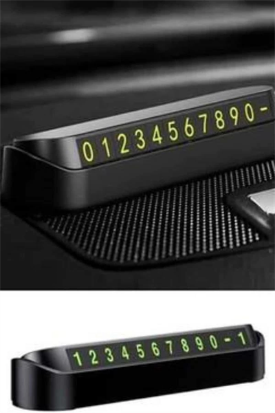 Araç İçi Numaratör Numaralık Oto Cam Kartı Fosforlu Numaratör