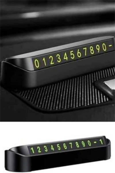 Araç İçi Numaratör Numaralık Oto Cam Kartı Fosforlu Numaratör